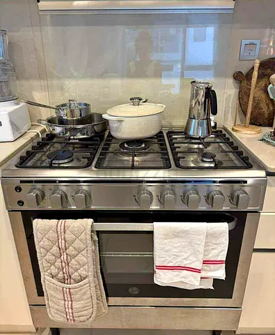 Hoover Gas Cooker Stove 90 x 60 cm 5 Burner Gas Top Electric Oven