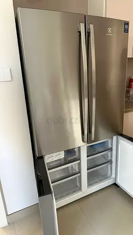 Electrolux French Door refrigerator stainless steel finish and a 4-door design