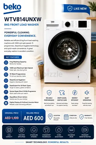 BEKO Washing machine-4 months old