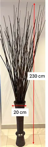 Stunning Tall Floor Vase with Decorative Branches – 230cm Tall!
