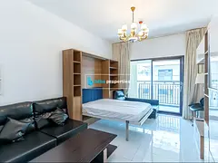Furnished Studio | Resortz Residence Block 3 | Balcony With City Views