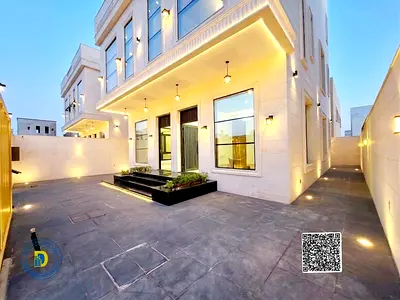 For sale: Modern villa in Al Yasmin, 7 rooms with a roof , including Reg Fees and AC. Bank financing.