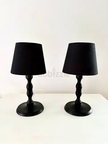 Ikea Kunnihult black table lamps, New 598AED.