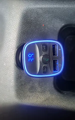 Bluetooth FM Transmitter Car Adapter with Dual USB Charger