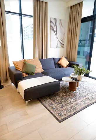 Modern Grey L-Shaped Sectional Sofa with Cushions