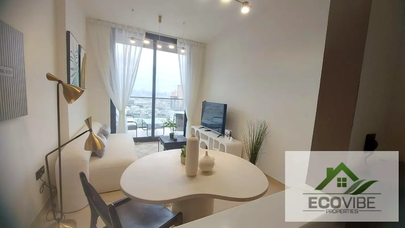 شقة بغرفة نوم واحدة | إطلالة على وسط المدينة | مفروشة | Binghatti Crest JVC