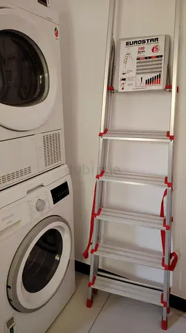 Foldable aluminium step ladder (Eurostar) - like new