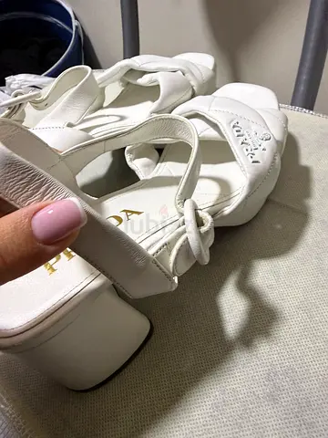 Prada original women heels white