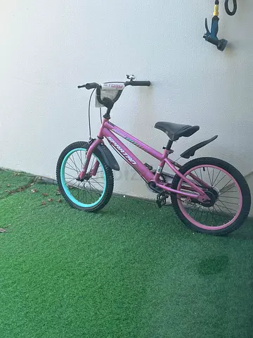 Childrens 18-inch Pink/Teal Bicycle - Good Condition
