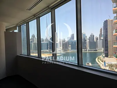 FITTED OFFICE WITH PARTITION/ Canal View/ Burj Al Khalifa View