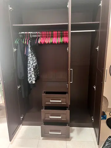 BRAND NEW!!!  3 - Door Wardrobe with Drawers and Hanging Rail - Excellent Condition