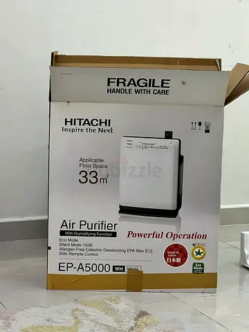 Hitachi EP-A5000 White Air Purifier with Humidifying Function (Box Included)
