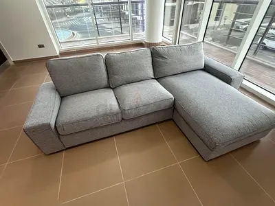 Ikea kivik L shape sofa Gray Excellent Condition