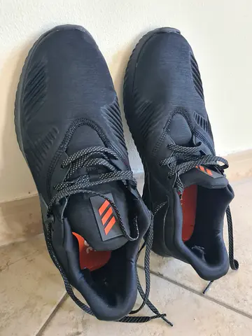 Adidas Alphabounce Running Shoes in Black and Orange size 45