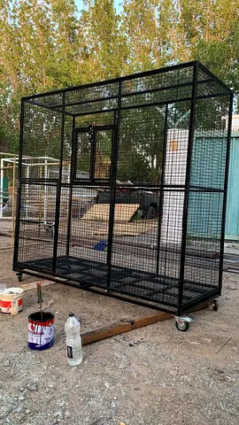 Large indoor Metal Aviary on Wheels - Ideal for Multiple Birds