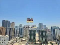 English: 3BR Apartment with Balcony &amp; Parking in Al Taawun – AED 60K