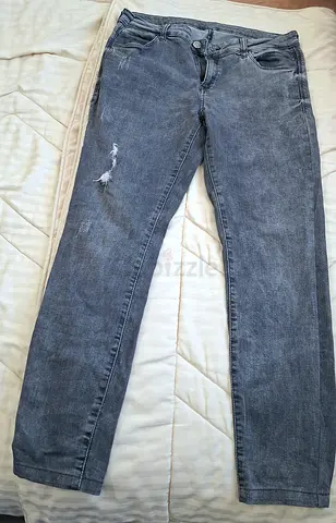 Gray jeans, size 14