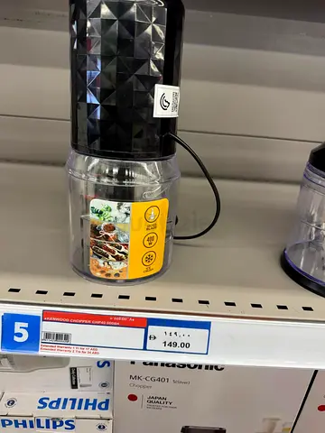 Compact Electric Chopper / Food Processor - Small Kitchen Appliance