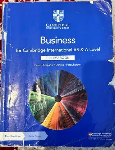 Cambridge As and A level Business Book