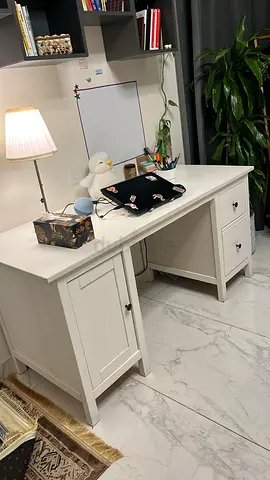 Ikea Hemnes desk (Stain white) 155X65cms