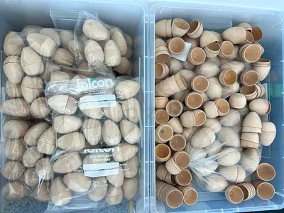 Wooden Fillable Eggs. Perfect for Crafts, Gifts  Easter Activities! 🥚✨