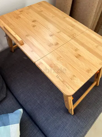 Urgent sale - Adjustable Bamboo Laptop/Breakfast Bed Table - Foldable