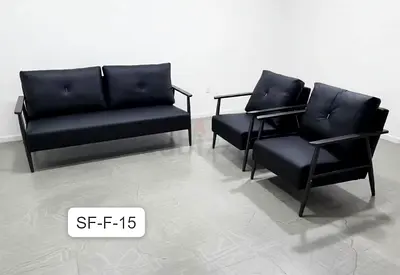 Brand new High quality PVC Five seater Office sofa set available
