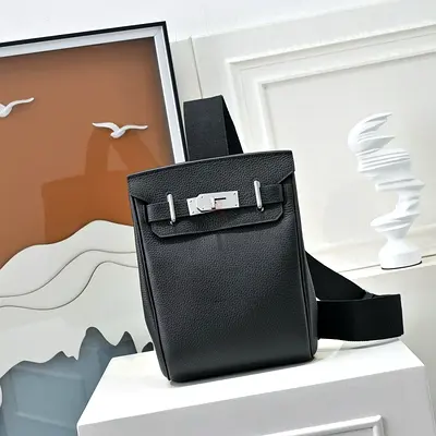 Hermes black backpack