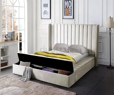 Brand New Luxury King Size Bed With Front Drawer