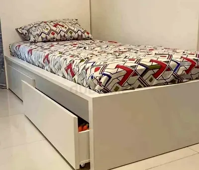 Malam single  bed 90/200cm bed and Ikea mattress is available in excellent condition,