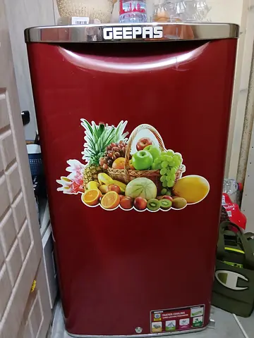 Geepas Single-Door Mini Refrigerator - Red