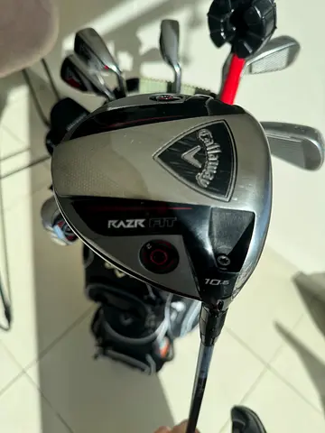 Full set Callaway golf clubs with bag (Mens) including RAZR Fit 10.5° Driver - Good Condition