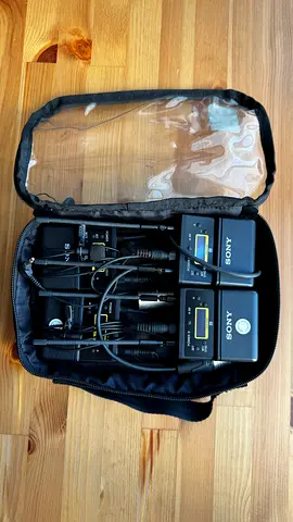 Sony Wireless Lavalier Microphone Transmitter  Receiver Set (Portable Kit)