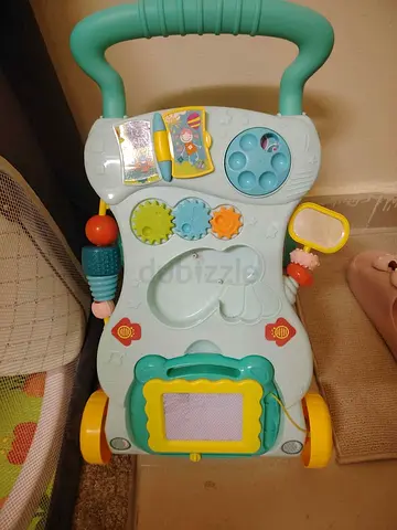 Baby walker activity push toy with detachable play panel - light use