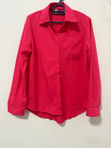 Pink Button Down Long Sleeve Shirt