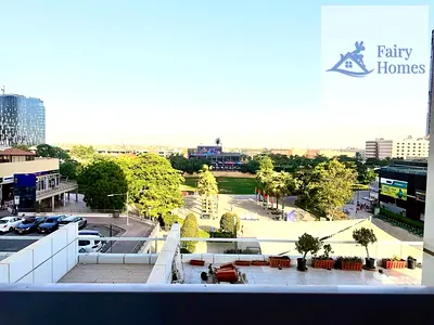 Furnished 1 Bedroom | Saba Tower 3 | Balcony with City & Park Views