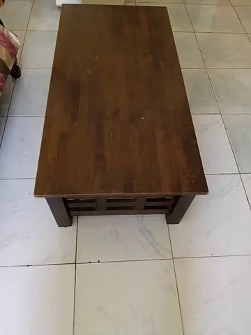 Solid Wood Coffee Table - Dark Brown, Good Condition