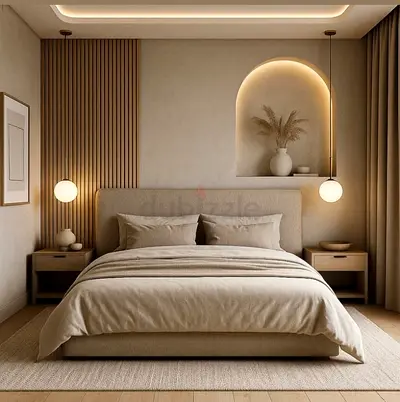 Elegant Beige color*160*200* King Size Bed Available