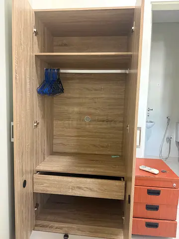 Wooden Wardrobe - Light Oak Finish
