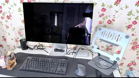 Apple Mac Mini and Studio Display Desktop Setup