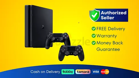 Sony PS4 - Slim - Black with 2 Controller - Warranty | Free Delivery