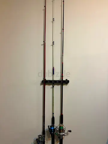 3 fishing rod and reels New