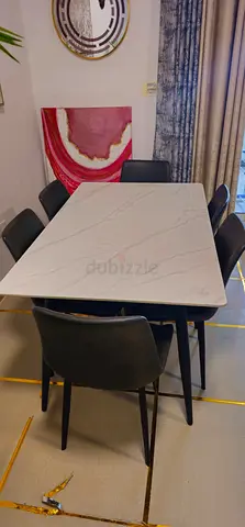 Dining set -6 seater 180x90 cms
