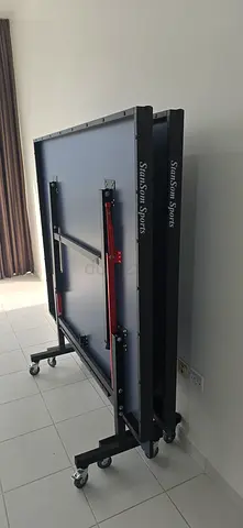 Foldable Indoor Table Tennis / Ping Pong Table on Wheels
