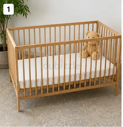🔥 IKEA Baby Cot + Mattress + 2 Sheets | AED 200 Only