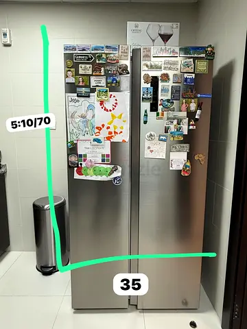 Midea stainless steel tall fridges/freezers - good working condition