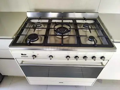 SMEG 2in1 TOP Gass Oven Electric Cooking Range 90x60 CM Dual Fan Dual lights Oven