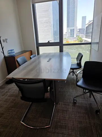 Meeting table and chairs