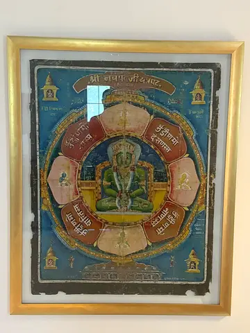 Framed Indian art 110x140com