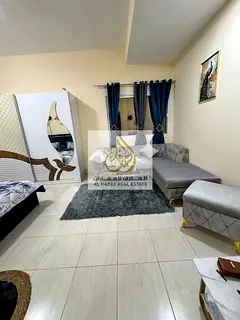 Monthly rent in Ajman, Al Jurf 1, next to Gulf Medical University and Ajman University. Furnished st